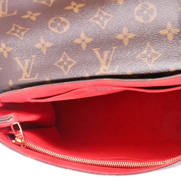 Louis Vuitton Monogram Canvas & Cerise Leather Saint-Placide Bag - Picture 8 of 9